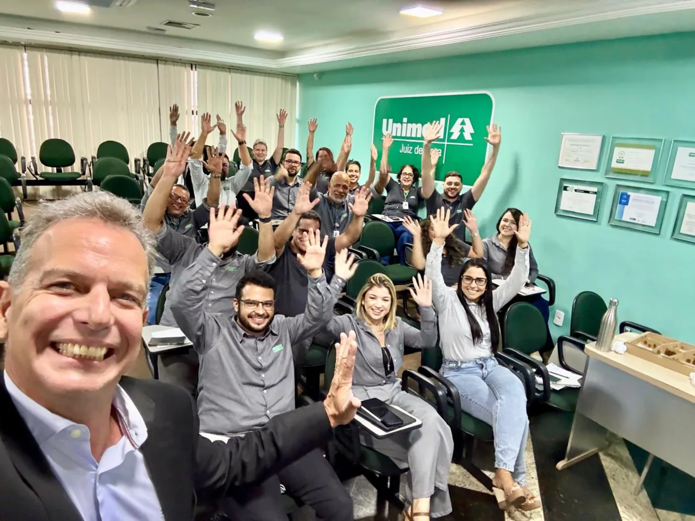 Palestra para a equipe da Unimed Juiz de Fora.