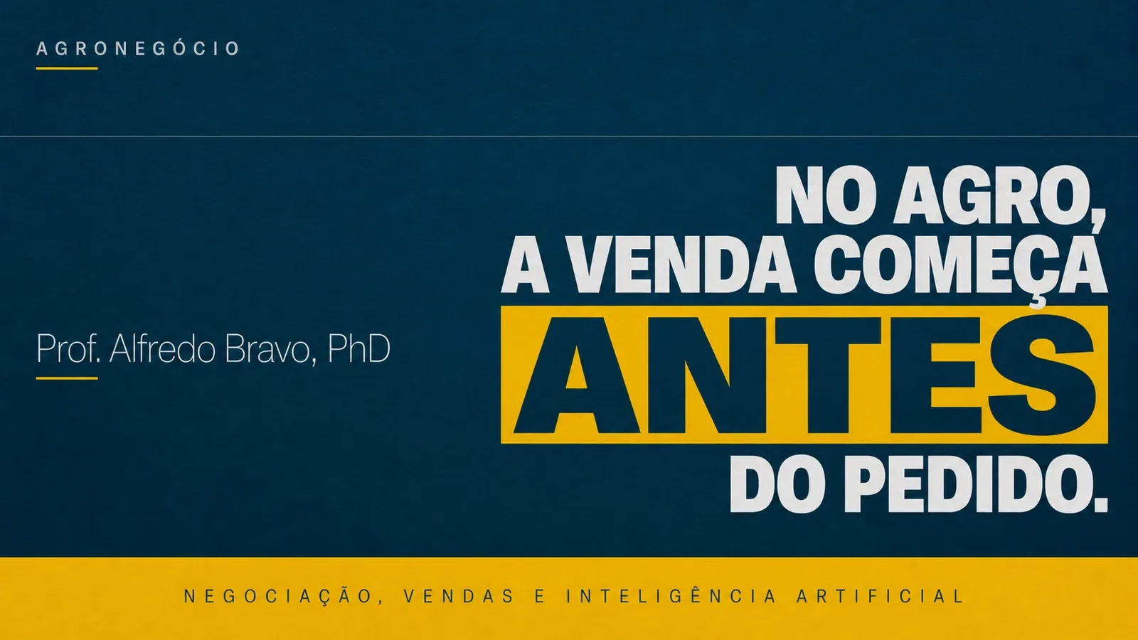 No agro, a venda começa antes do pedido