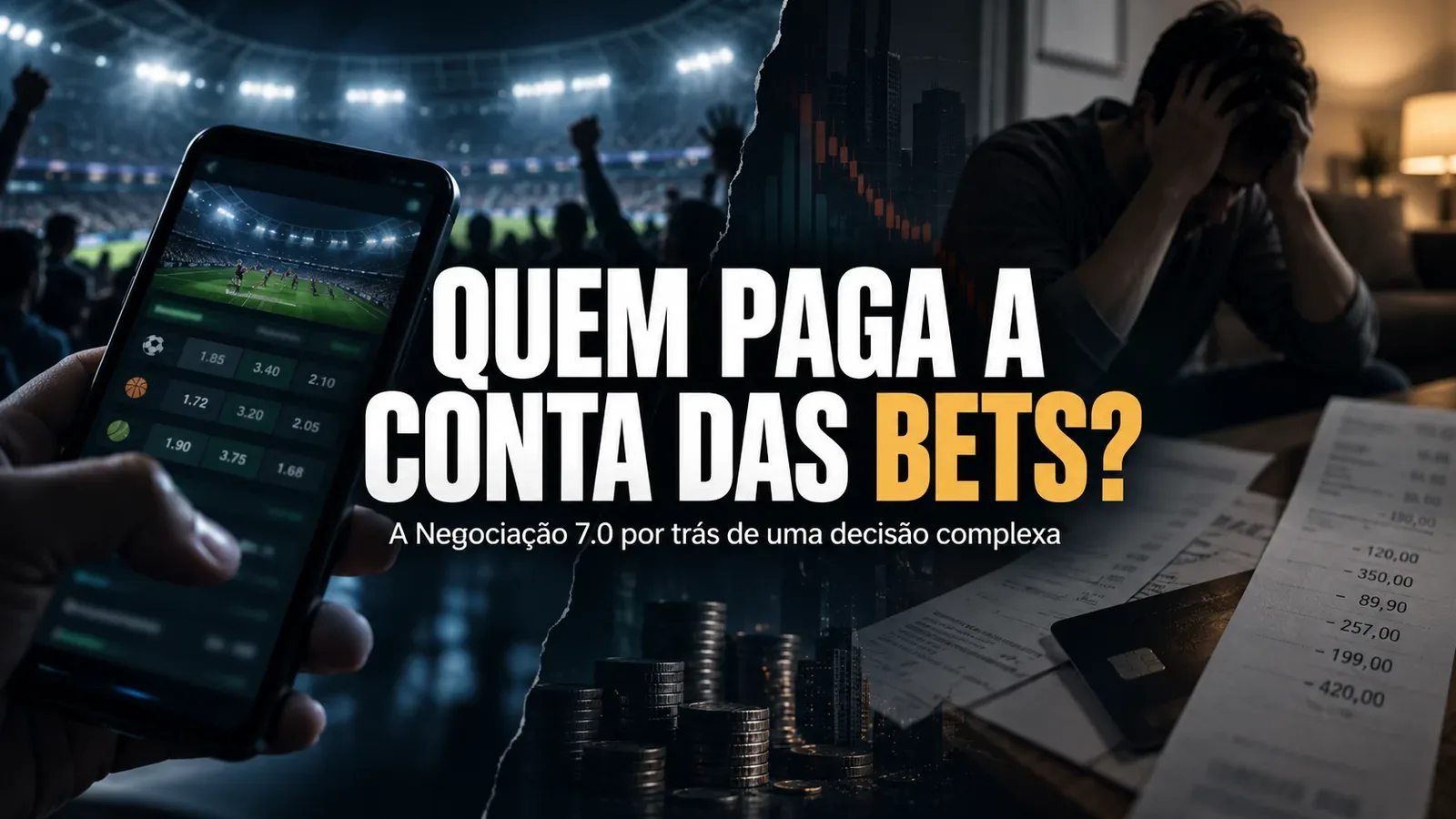 Quem paga a conta das bets? A Negociação 7.0 por trás de uma decisão que afeta famílias, empresas e o futebol