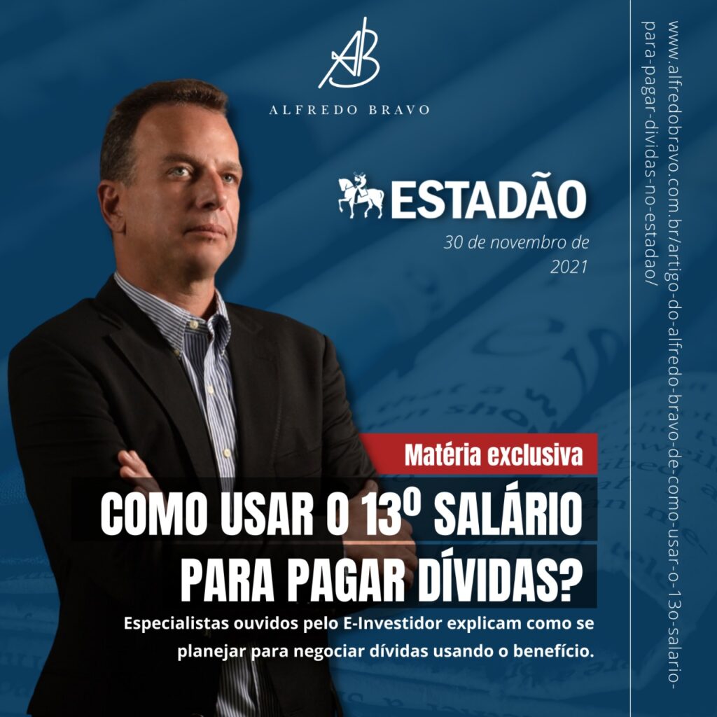 Artigo Estadão – Como usar o 13º salário para pagar dívidas