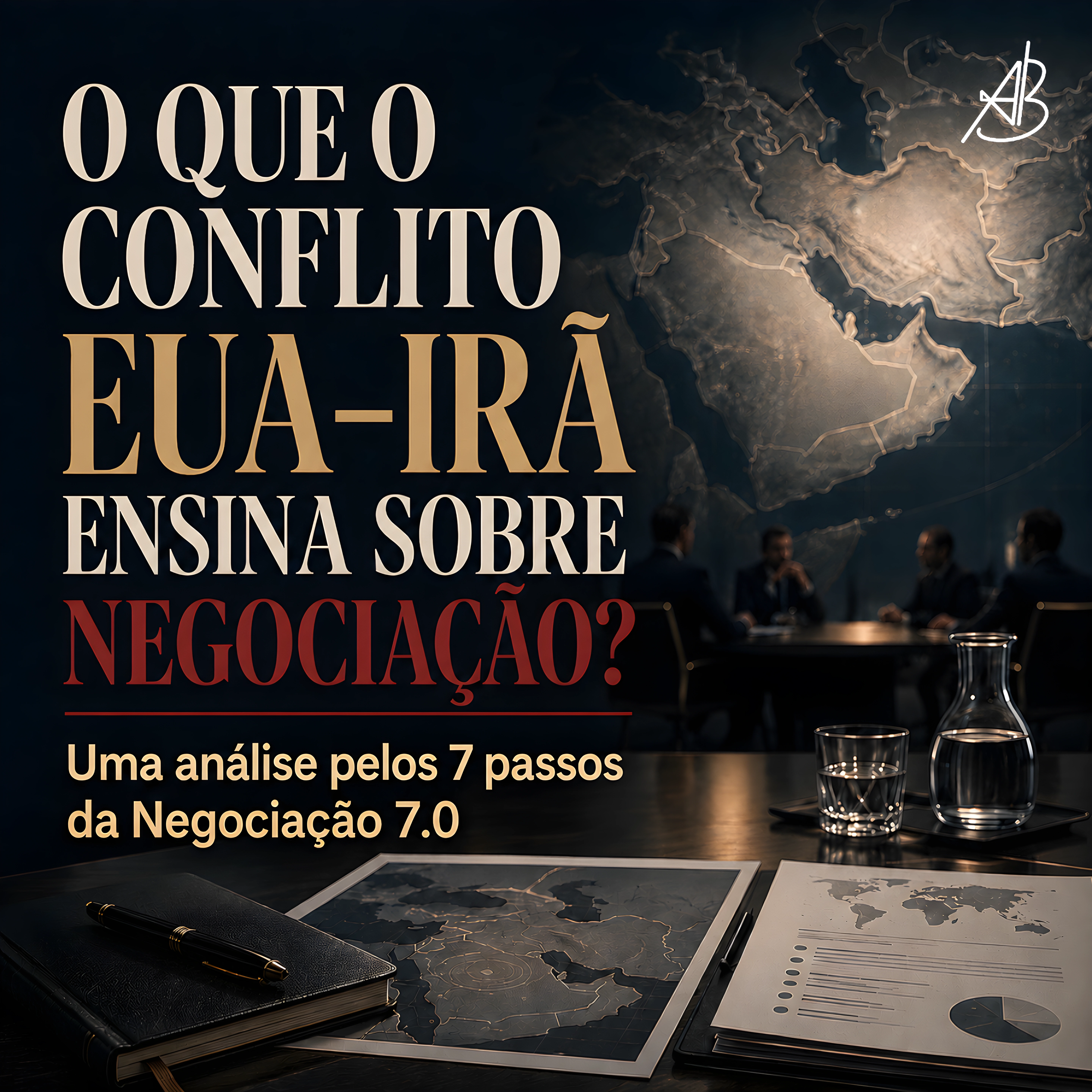 A guerra EUA–Irã como caso de negociação: Análise pelos 7 passos da Negociação 7.0.