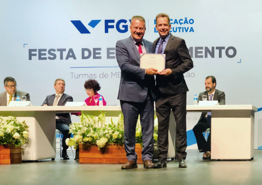 Alfredo Bravo na Festa de Encerramento da Educação Executiva FGV